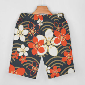 RXCH Warm Flowers V-Neck Batwing Sleeve Two Piece Set